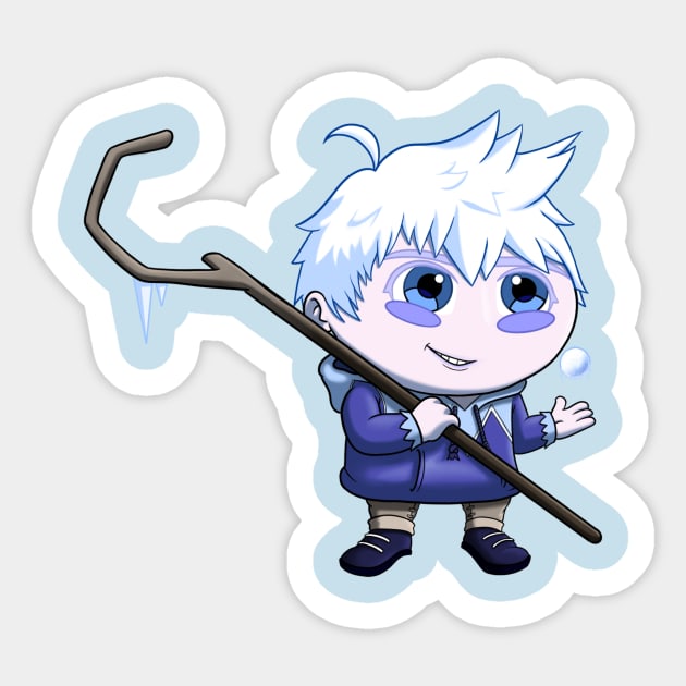 Jack Frost Sticker by Willow Works